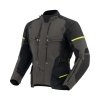 KURTKA MOTOCYKLOWA TEKSTYLNA REBELHORN RANGE BLACK DARK GREY FLUO YELLOW XS